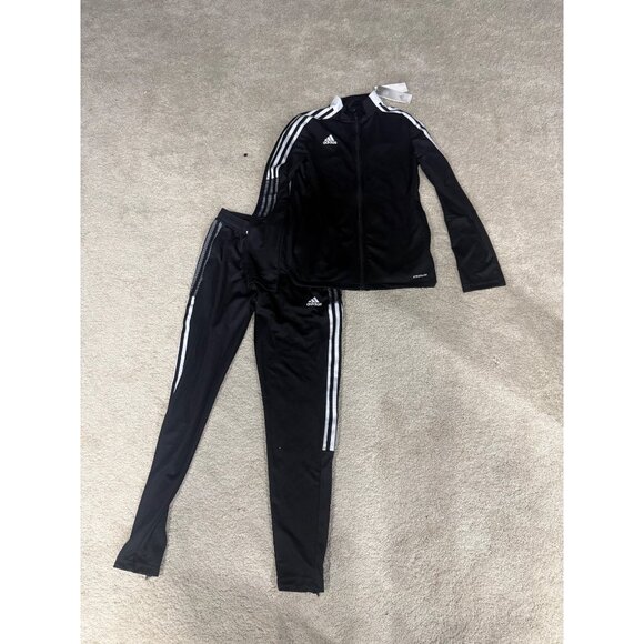 adidas Pants - Adidas Womens Tracksuit Aeroready Track Jacket Med & Pants Small Set Black